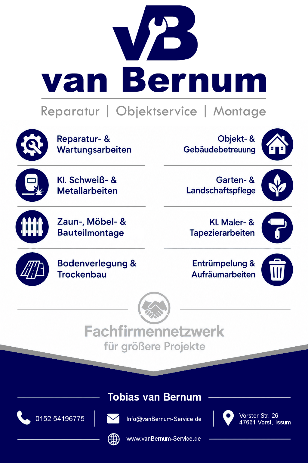 Tobias van Bernum Tobi Hausmeister Service Hausmeisterservice Reparatur Objektservice Montage Haus Garten G�rnter Rasen Hecke Pool Sanit�r Heizung Boden Holzboden Decken Holzdecken Detlef van Bernum Die Fallensteller DieFallensteller Holzk�pfe Holzkoepfe Vorst Sevelen Oermten Issum Geldern Vorster Honigschmiede Vorster Zweiradschmiede Glatzlef Mofa Moped Motorrad 